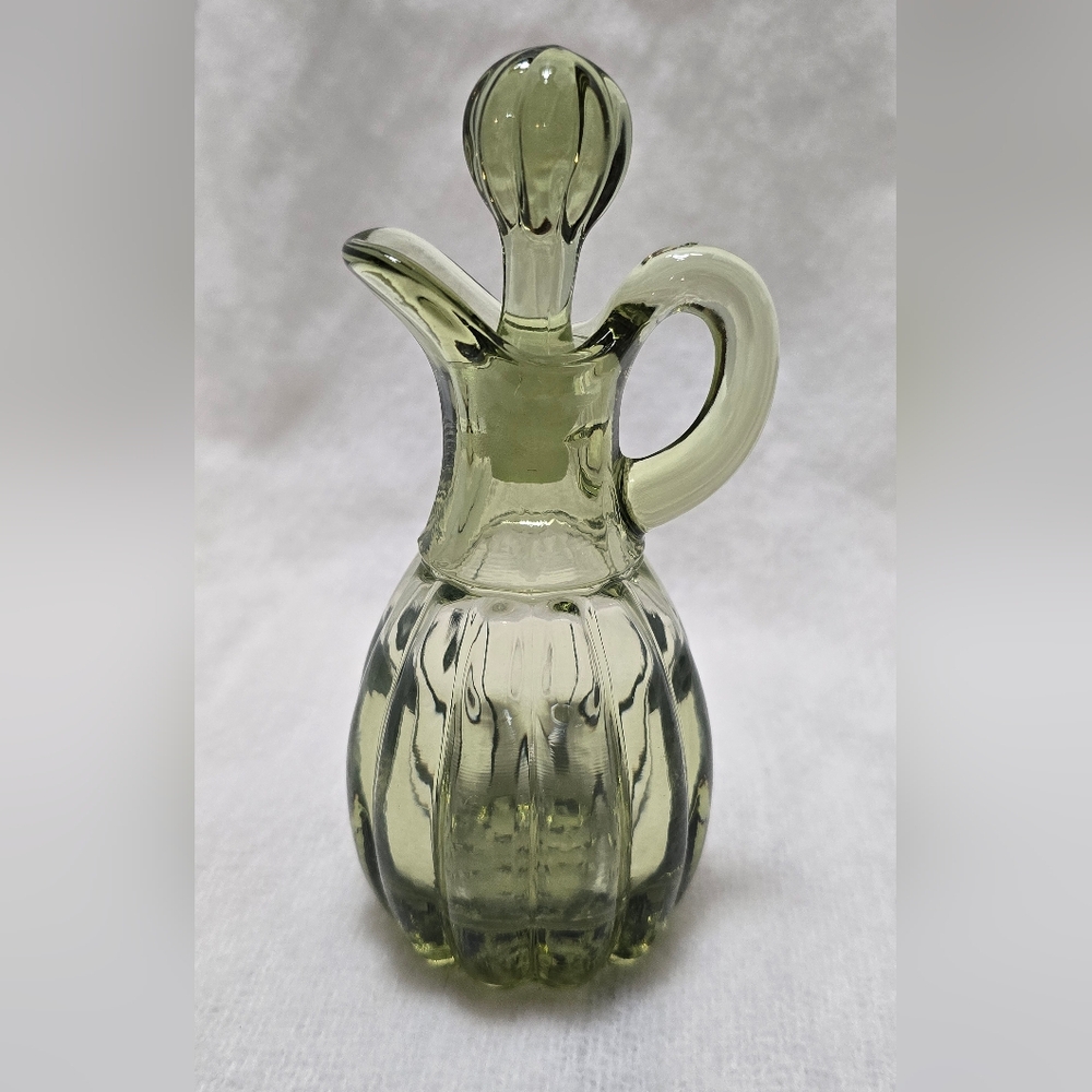 Imperial Gorgeous Green Glass Decanter